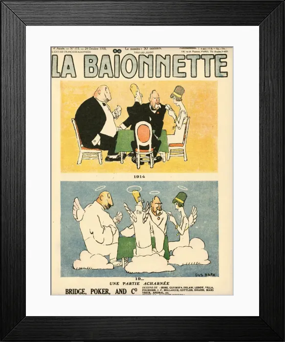 Framed Print : Front cover, La Baionnette, WW1 Framed Print : Front cover, La Baionnette, WW1