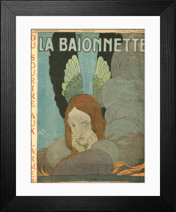 Framed Print : Front cover, La Baionnette, WW1 Framed Print : Front cover, La Baionnette, WW1