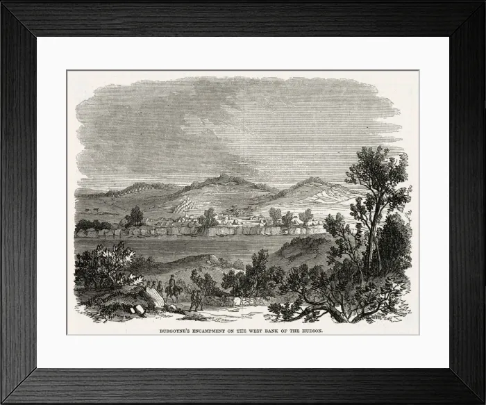 Framed Print : America - Burgoynes Camp Framed Print : America - Burgoynes Camp
