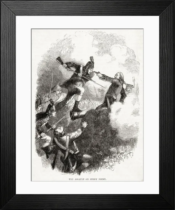 Framed Print : America - Clinton Takes Stony Point Framed Print : America - Clinton Takes Stony Point