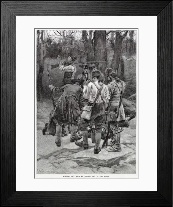 Framed Print : America - Joseph Hays Body Discovered Framed Print : America - Joseph Hays Body Discovered