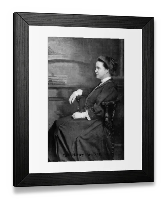 Framed Print : Millicent Garrett Fawcett, suffragist leader Framed Print : Millicent Garrett Fawcett, suffragist leader
