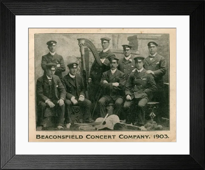 Framed Print : Beaconsfield Concert Company, South Africa, 1903 Framed Print : Beaconsfield Concert Company, South Africa, 1903
