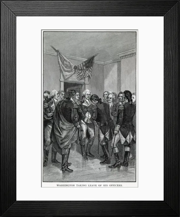 Framed Print : America - Washingtons Farewell To HIs Officers Framed Print : America - Washingtons Farewell To HIs Officers