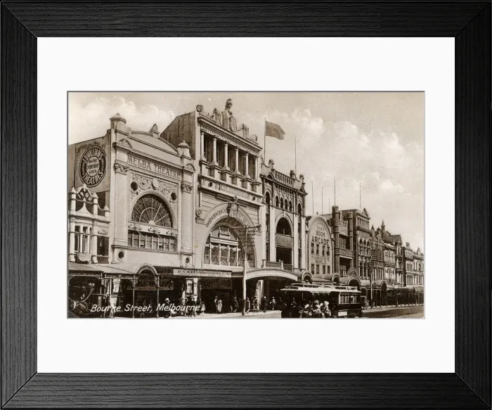 Framed Print : Bourke Street, Melbourne, Victoria, Australia Framed Print : Bourke Street, Melbourne, Victoria, Australia