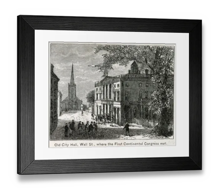 Framed Print : America - Site Of First Continental Congress Framed Print : America - Site Of First Continental Congress