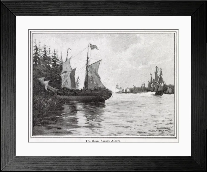 Framed Print : America - Royal Savage On Lake Champlain Framed Print : America - Royal Savage On Lake Champlain