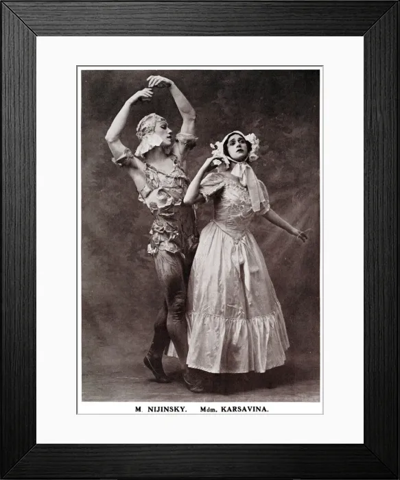 Framed Print : Vaslav Nijinsky and Tamara Karsavina Framed Print : Vaslav Nijinsky and Tamara Karsavina