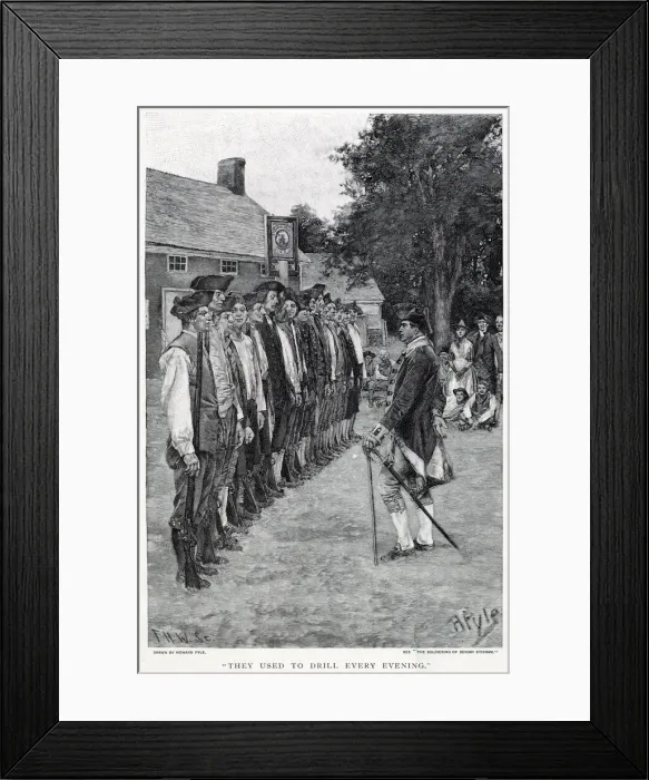 Framed Print : America - Americans Drilling Framed Print : America - Americans Drilling