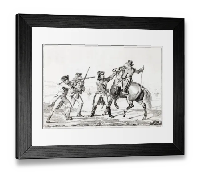 Framed Print : America - Arrest Of Major Andre Framed Print : America - Arrest Of Major Andre