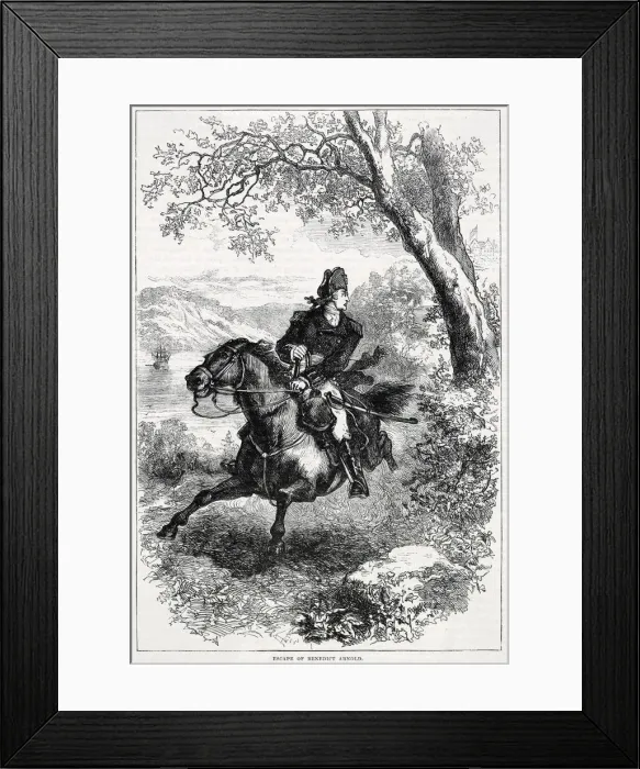 Framed Print : America - Benedict Arnold Escpes Framed Print : America - Benedict Arnold Escpes