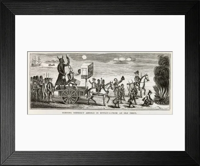 Framed Print : America - Satire On Benedict Arnold Framed Print : America - Satire On Benedict Arnold