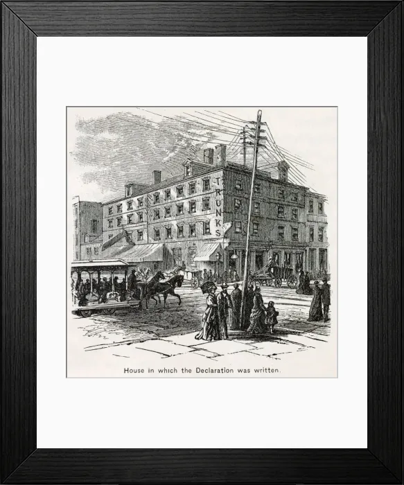 Framed Print : America - House Where Declaration Was Written Framed Print : America - House Where Declaration Was Written
