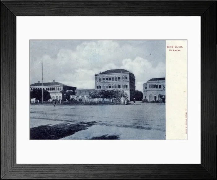 Framed Print : Sind Club, Karachi, British India