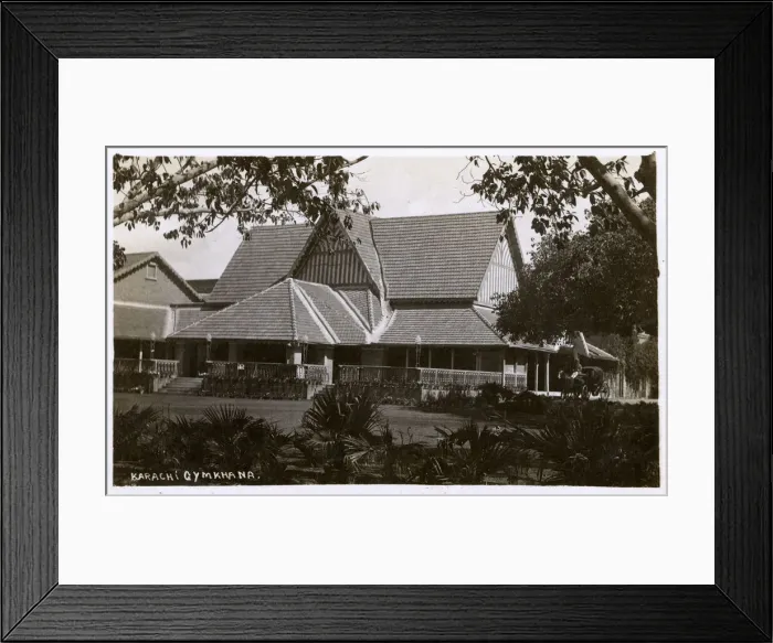 Framed Print : Gymkhana Club, Karachi, British India Framed Print : Gymkhana Club, Karachi, British India