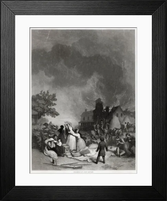 Framed Print : America - Waxhaw Massacre Framed Print : America - Waxhaw Massacre