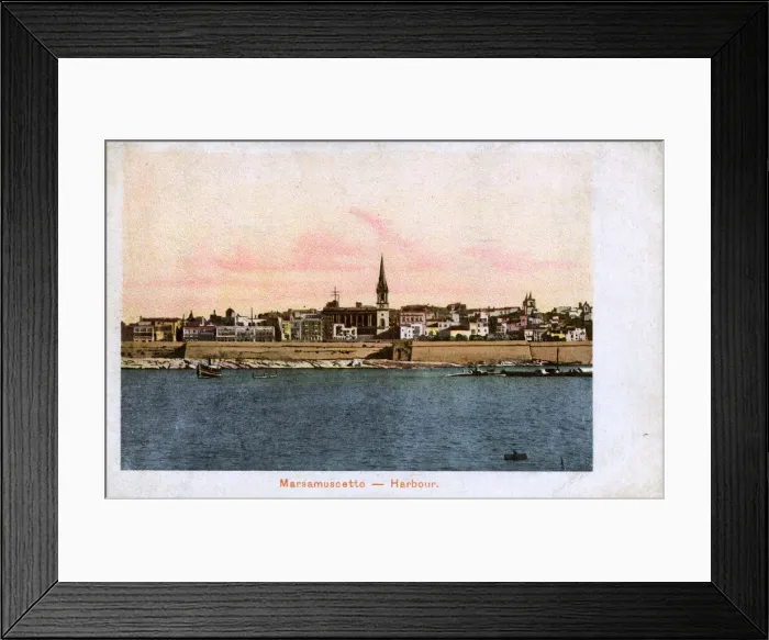 Framed Print : Harbour at Marsamuscetto, Malta Framed Print : Harbour at Marsamuscetto, Malta