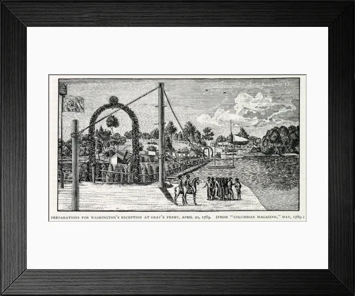 Framed Print : America - Washingtons Inauguration Preparations Framed Print : America - Washingtons Inauguration Preparations