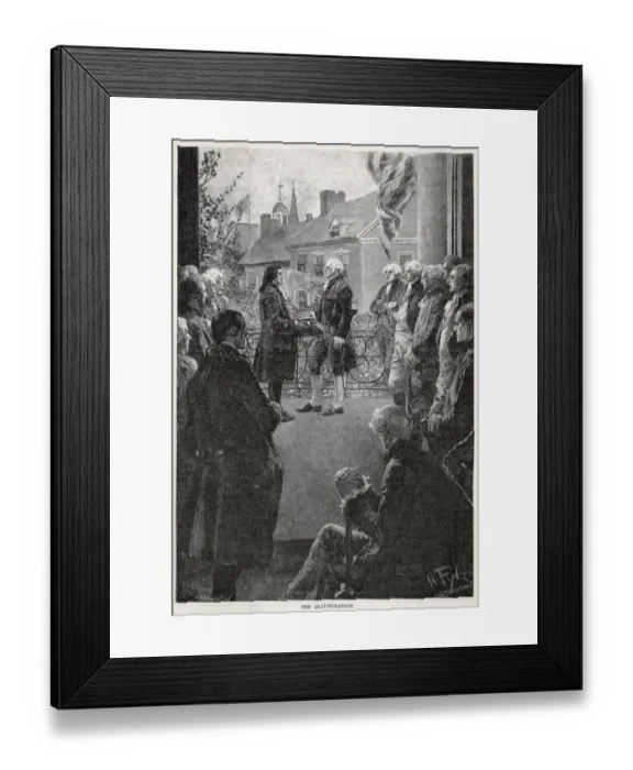 Framed Print : America - Inauguration Of Washington In New York