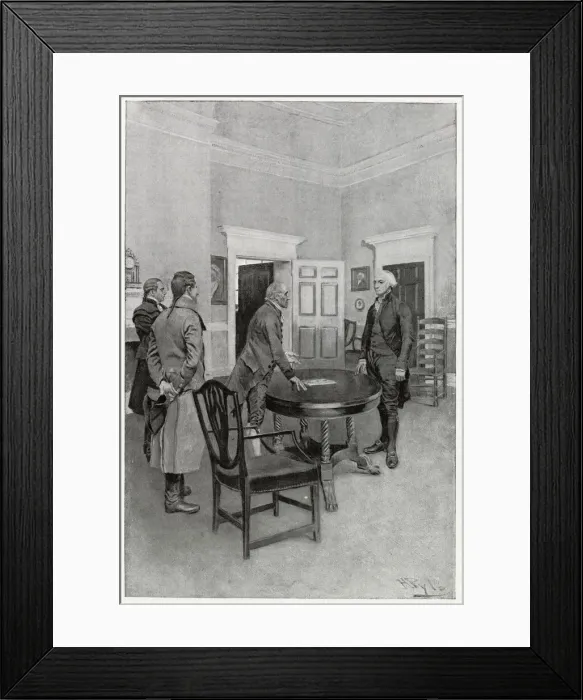 Framed Print : America - Washington Chosen As President Framed Print : America - Washington Chosen As President