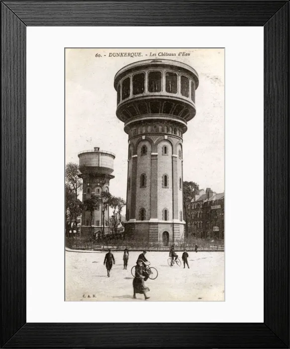 Framed Print : Ornate water towers, Dunkerque, France Framed Print : Ornate water towers, Dunkerque, France