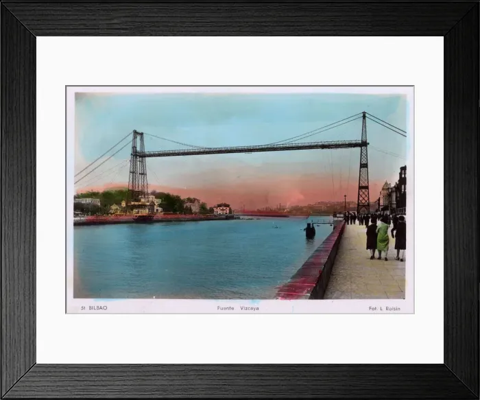 Framed Print : Vizcaya Bridge, Bilbao, Spain Framed Print : Vizcaya Bridge, Bilbao, Spain