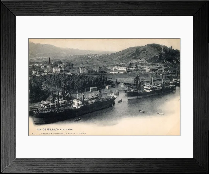 Framed Print : Luchana, River Nervion, Bilbao, Spain Framed Print : Luchana, River Nervion, Bilbao, Spain
