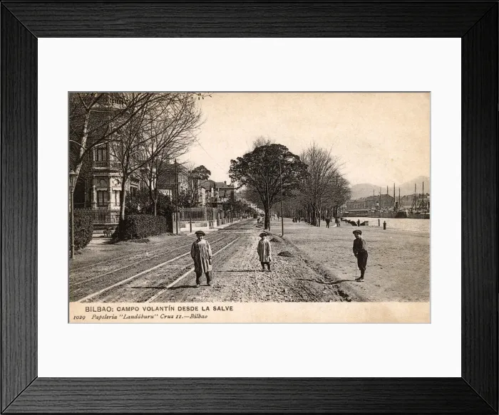 Framed Print : Campo Voltantin, near Salve Bridge, Bilbao, Spain Framed Print : Campo Voltantin, near Salve Bridge, Bilbao, Spain