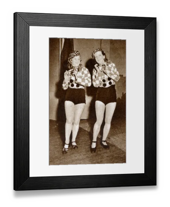 Framed Print : Miss Kristin Gudmundsdottir and Miss Svava Jons tap-dancing Framed Print : Miss Kristin Gudmundsdottir and Miss Svava Jons tap-dancing