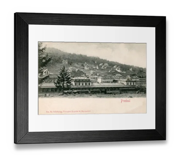 Framed Print : General view of Predeal, Brasov County, Romania Framed Print : General view of Predeal, Brasov County, Romania