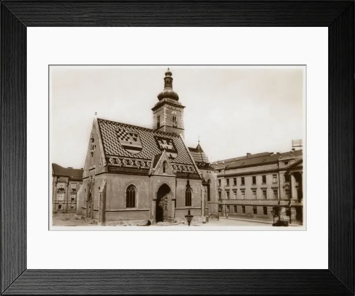 Framed Print : Church of St Mark in Zagreb, Croatia Framed Print : Church of St Mark in Zagreb, Croatia