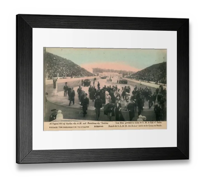 Framed Print : Greek and Italian royalty at Olympic Games, Athens, Greece Framed Print : Greek and Italian royalty at Olympic Games, Athens, Greece