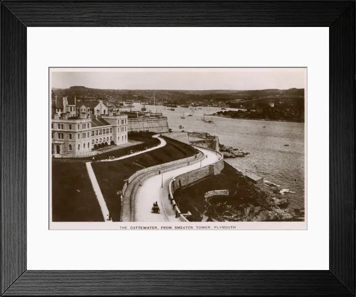 Framed Print : The Cattewater, from Smeaton Tower, Plymouth, Devon Framed Print : The Cattewater, from Smeaton Tower, Plymouth, Devon