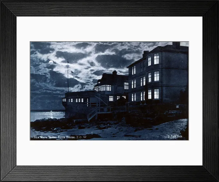 Framed Print : Sea View Yacht Club House at night, Isle of Wight Framed Print : Sea View Yacht Club House at night, Isle of Wight