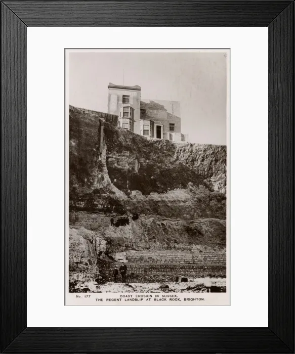 Framed Print : Coastal erosion, Black Rock, Brighton, Sussex Framed Print : Coastal erosion, Black Rock, Brighton, Sussex