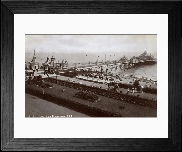 Framed Print : View of the pier and promenade, Eastbourne, Sussex Framed Print : View of the pier and promenade, Eastbourne, Sussex