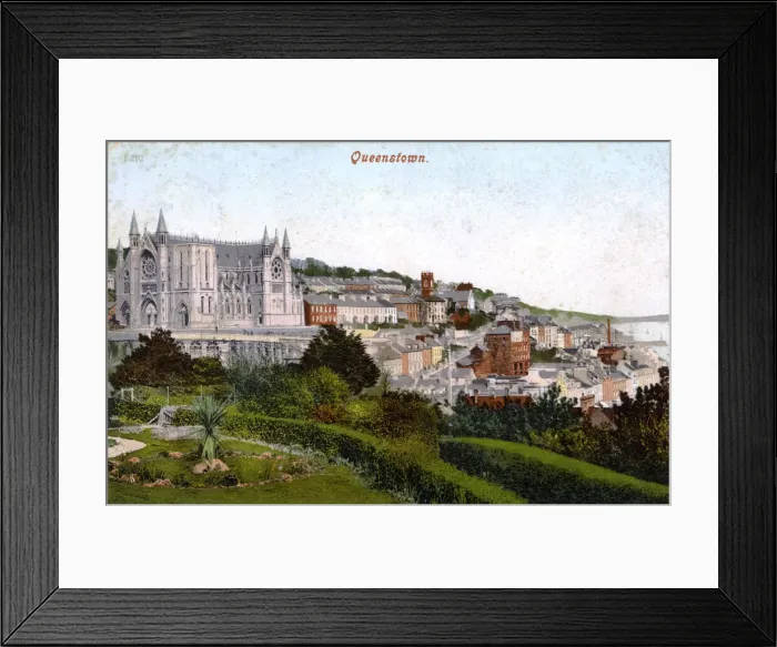 Framed Print : General view of Queenstown (now Cobh), Ireland Framed Print : General view of Queenstown (now Cobh), Ireland