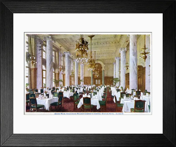 Framed Print : Dining Room, Central Station Hotel, Glasgow, Scotland Framed Print : Dining Room, Central Station Hotel, Glasgow, Scotland