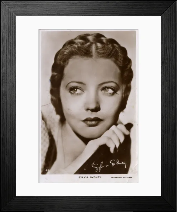 Framed Print : Sylvia Sidney, American actress Framed Print : Sylvia Sidney, American actress