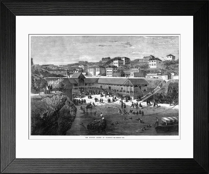 Framed Print : The morning lounge at Biarritz Framed Print : The morning lounge at Biarritz