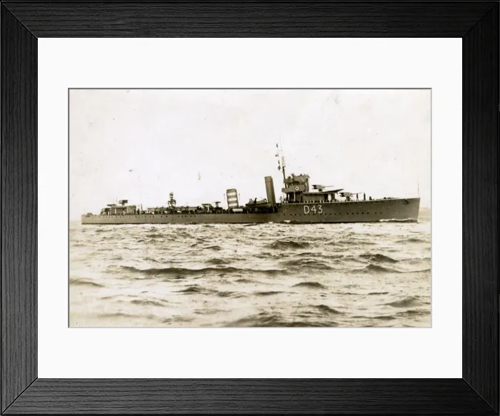 Framed Print : HMS Wessex, British destroyer Framed Print : HMS Wessex, British destroyer