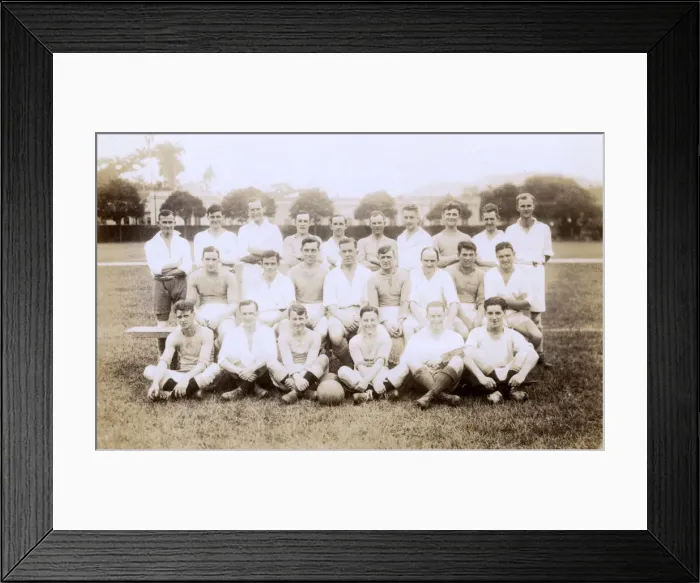 Framed Print : Football team photo, crew of HMS Despatch Framed Print : Football team photo, crew of HMS Despatch
