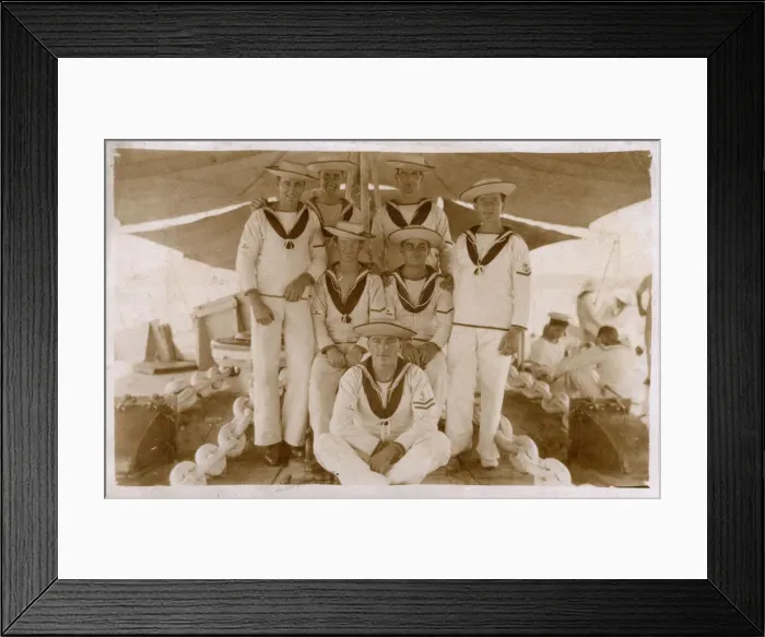 Framed Print : HMS Curlew, British C-class cruiser, crew members Framed Print : HMS Curlew, British C-class cruiser, crew members