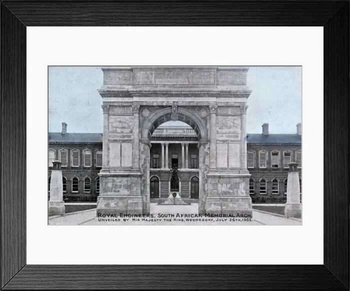 Framed Print : Royal Engineers Memorial Arch, Chatham, Kent Framed Print : Royal Engineers Memorial Arch, Chatham, Kent