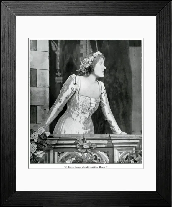Framed Print : Julia Neilson in Romeo and Juliet Framed Print : Julia Neilson in Romeo and Juliet