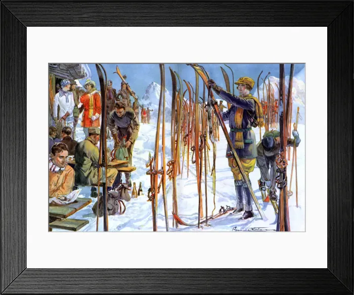 Framed Print : The Ski Forest by Fleming Williams Framed Print : The Ski Forest by Fleming Williams
