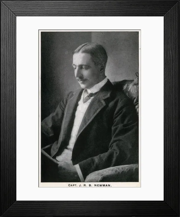 Framed Print : Captain JRB Newman, Middlesex Regiment Framed Print : Captain JRB Newman, Middlesex Regiment