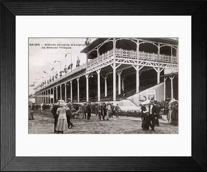 Framed Print : Grandstand at Great Aviation Week, Reims, France Framed Print : Grandstand at Great Aviation Week, Reims, France