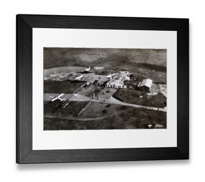 Framed Print : Aerial view of Beauvais-Tille airport, France Framed Print : Aerial view of Beauvais-Tille airport, France