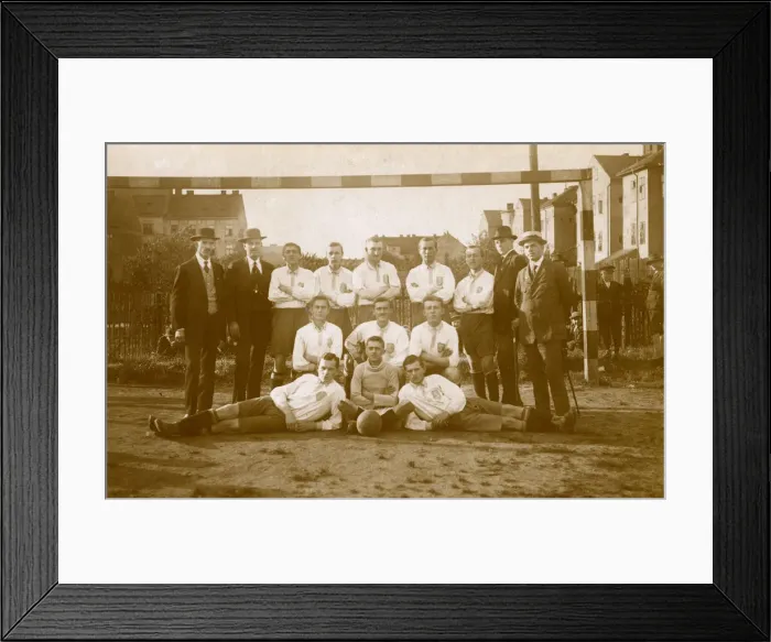 Framed Print : Football team photo, Susice, Czech Republic Framed Print : Football team photo, Susice, Czech Republic
